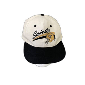 Vintage Annaco embroidered New Orleans Saints Hat Cap Fitted Mens 7 5/8 NFL